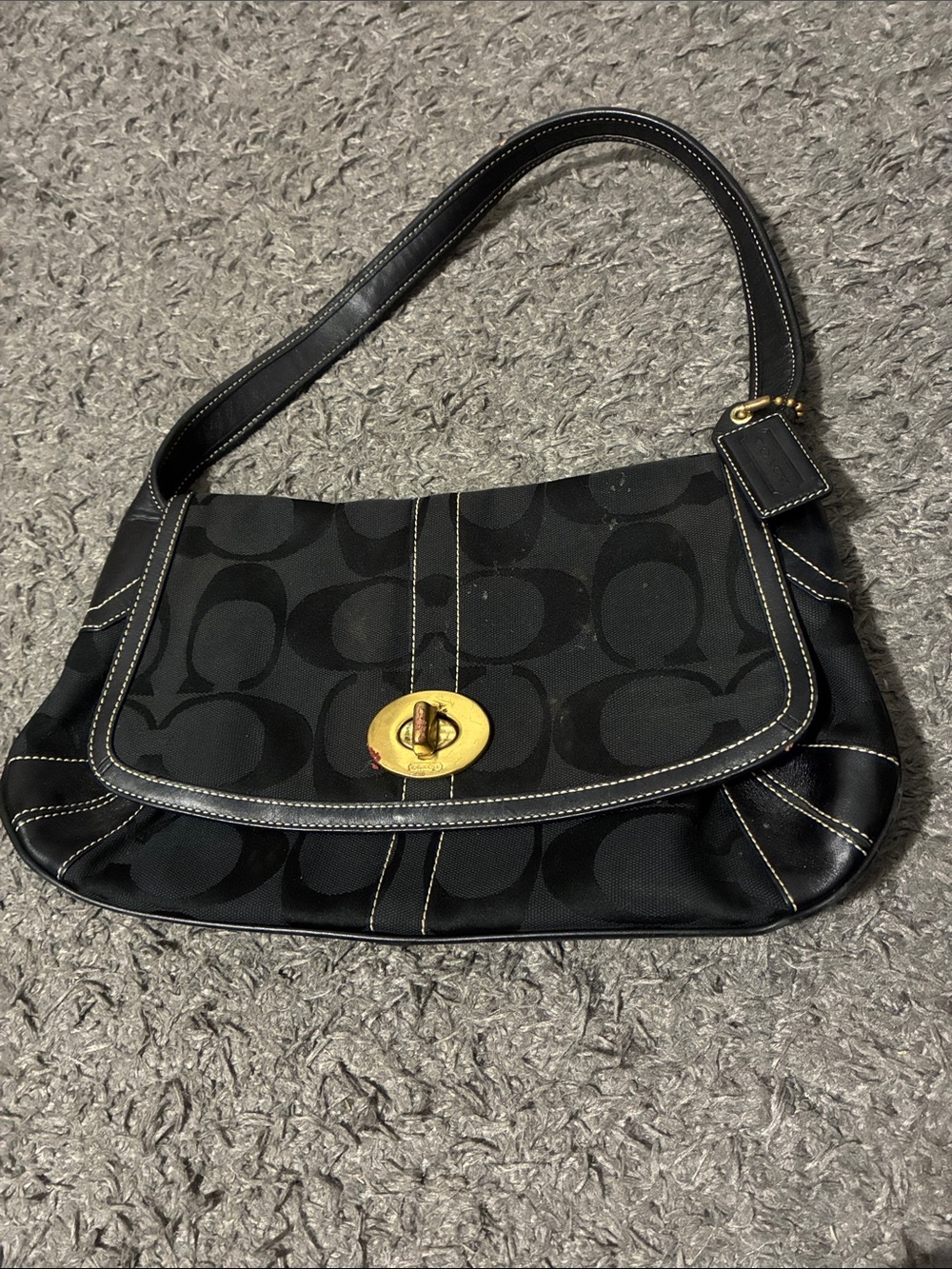 Vintage Y2K black coach bag